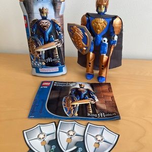 Lego Castle Knights Kingdom King Mathias #8796 Game Cards, Box, Instructions